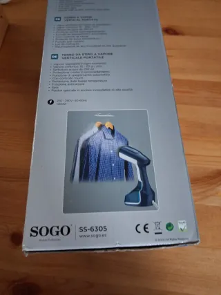 Plancha Vertical SOGO SS-6305 Portátil