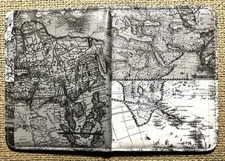Funda Pasaporte Mapa Vintage Paperchase