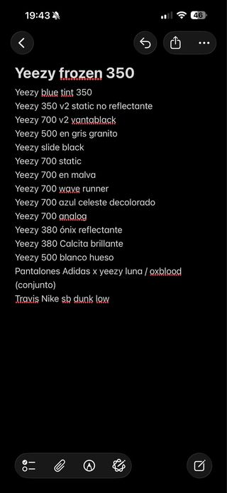 Lote Adidas Yeezy (Negro/Blanco)