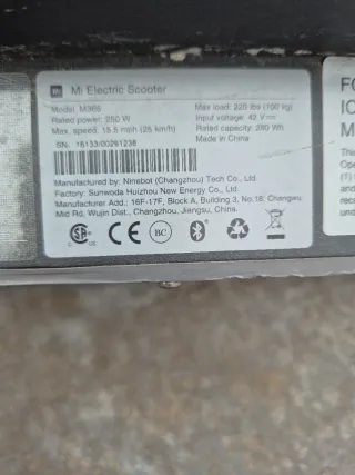 Patinete Eléctrico Xiaomi