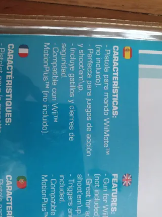 Pistola Mando Nintendo Wii Play Tools