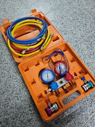 Bomba de vácuo com manômetro