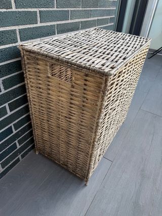 Cesta Mimbre Ikea Beige Blanca