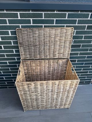 Cesta Mimbre Ikea Beige Blanca