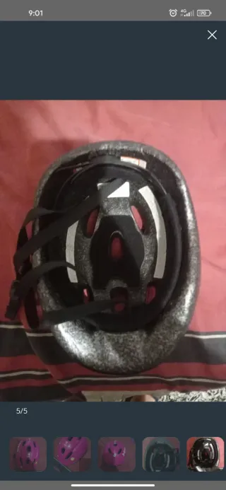 Casco de bici rosa para niña