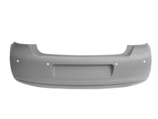 Paragolpes Trasero Imprimado (Agujero Para Escape Pequeño 5 Cm) (Con Agujeros Para Sensores) para Volkswagen POLO 2009