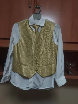 Traje de Comunión Almirante Beig.