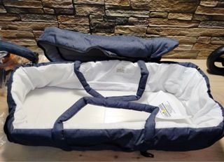 Carrito gemelar azul marino