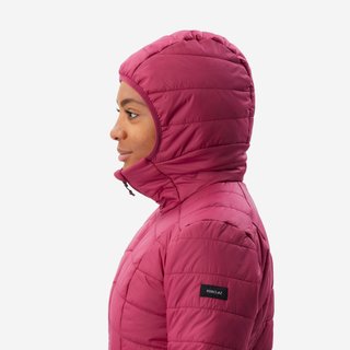 Chaqueta acolchada montaña y trekking con capucha Mujer