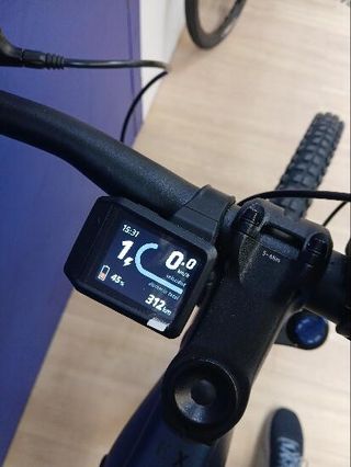 Bicicleta eléctrica montaña E-Expl 520 azul noche