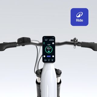 Bicicleta Todocamino E-Actv 100 Gris Perla Eléctrica Cuadro