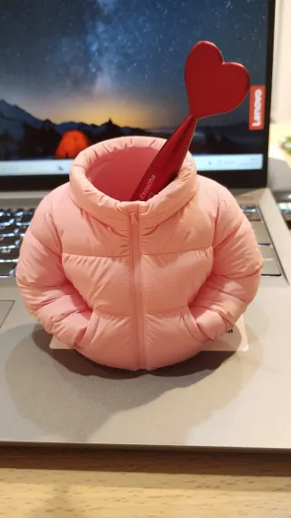 Porta lápices/brochas diseño chaqueta