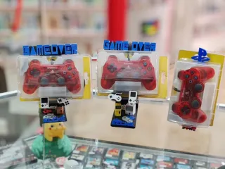 Mando PS2 Sony Rojo Transparente Oficial