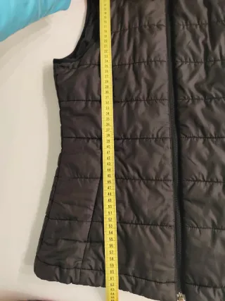 Chaleco acolchado mujer negro