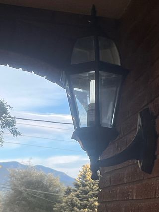 Lámpara de entrada negra