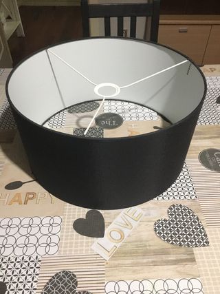 Pantalla Lámpara Techo Negra Elegante 40cm