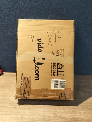 vidaXL Taburete plegable ratán sintético negro