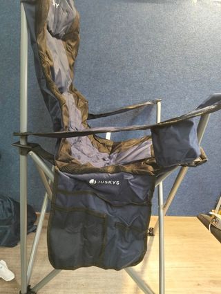 Silla Camping Juskys Lido Azul Oscuro