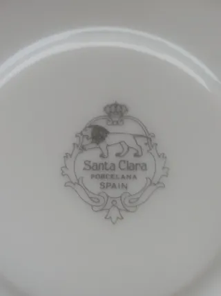 Vajilla de porcelana con flores rosas