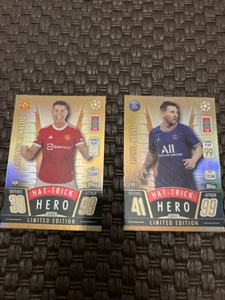 Cromos Match Attax 21/22 Cristiano Ronaldo y Messi