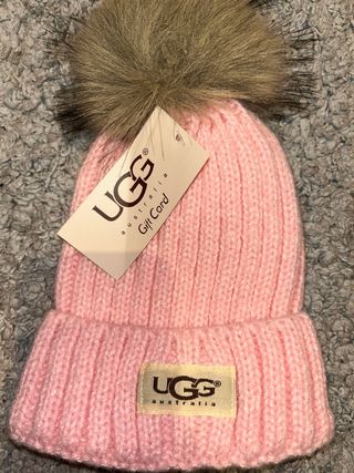Gorro UGG Rosa Invierno Pom Pom
