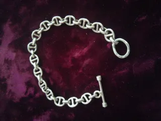 Pulsera eslabones plata