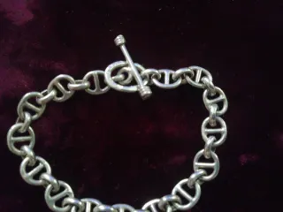 Pulsera eslabones plata