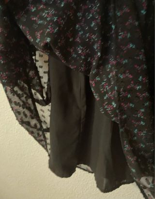 Vestido gasa estampado florecitas