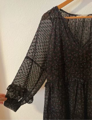 Vestido gasa estampado florecitas