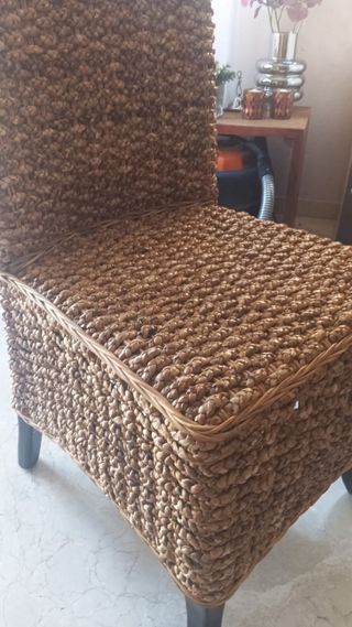 Sillas de comedor fibra natural estilo rústico