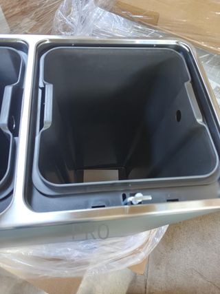 Cubo de Basura, 2 x 30 L, 2 Cubos, Reciclaje, Pedal de Metal