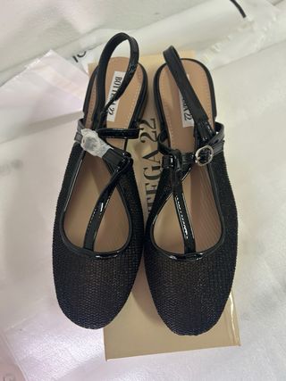 Ballerine nere donna Tg 38 nuova