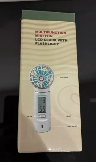 Ventilador Molinillo despertador con Pantalla