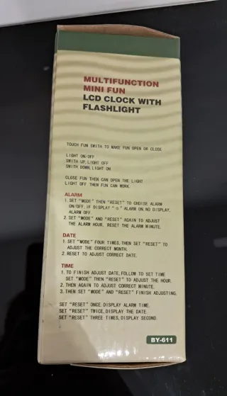 Ventilador Molinillo despertador con Pantalla