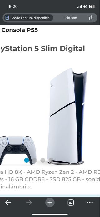 Consola PS5 Slim Digital Blanca