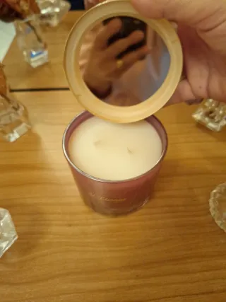 Candela profumata St.Etienne con rosa