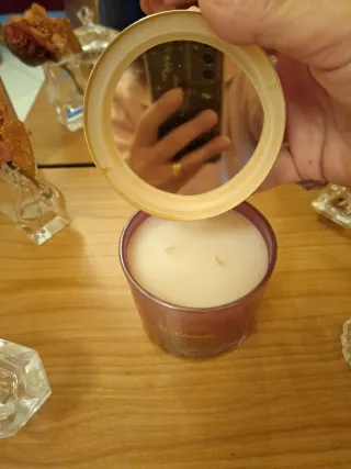 Candela profumata St.Etienne con rosa