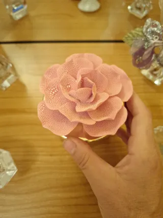 Candela profumata St.Etienne con rosa