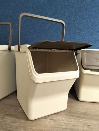3 Cubos reciclaje TATAY 20L - Beige