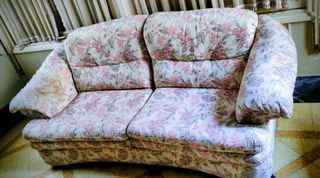 Conjunto 2 sofás 3 y 2 plazas floral