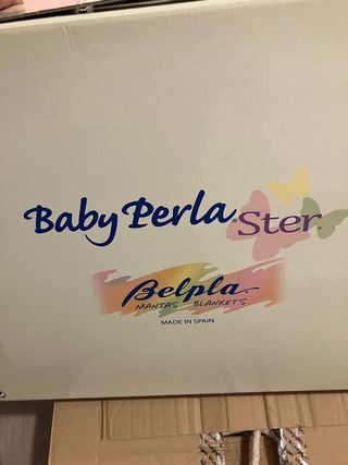 Manta bebé Belpla osito y estrellas