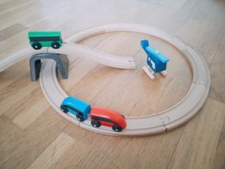 Vías tren madera IKEA