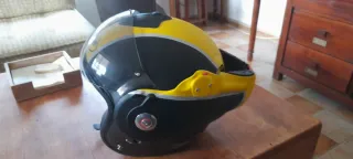 Casco Moto Roof Negro y Amarillo / Talla S