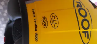 Casco Moto Roof Negro y Amarillo / Talla S