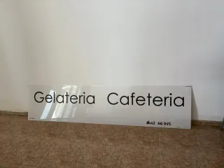 Letrero Luminoso Gelateria Cafeteria