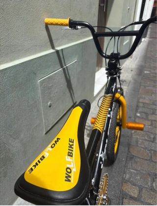 Bicicleta BMX WOLFBIKE 20 Negra y Amarilla