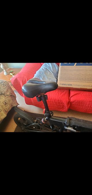 Bicicleta plegable negra