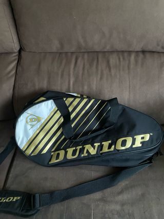 Paletero Dunlop Negro y Dorado