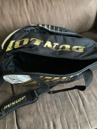 Paletero Dunlop Negro y Dorado