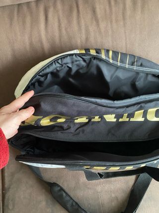 Paletero Dunlop Negro y Dorado